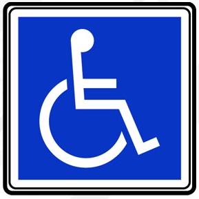 Reduced mobility and disability sign
