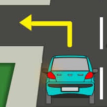 Turning left