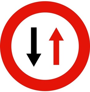 The other direction has priority