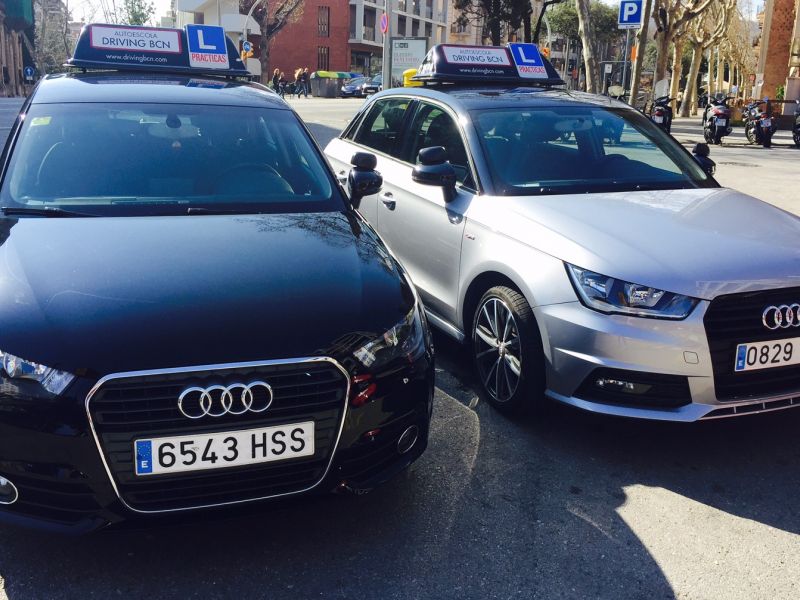 Driving BCN school cars in Barcelona